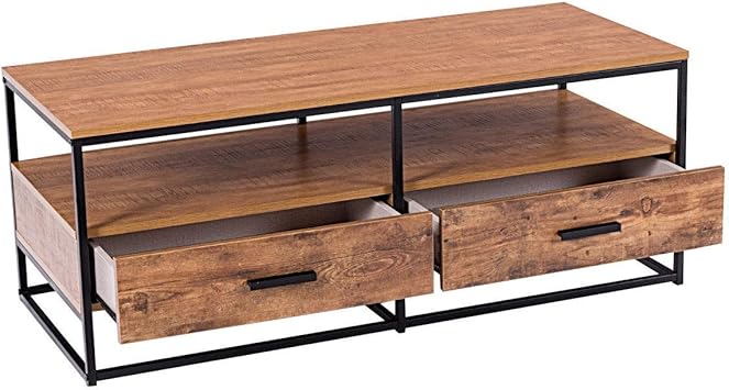 Amazon Com 47 2 Tier Cocktail Coffee Table Metal Desk Bedroom