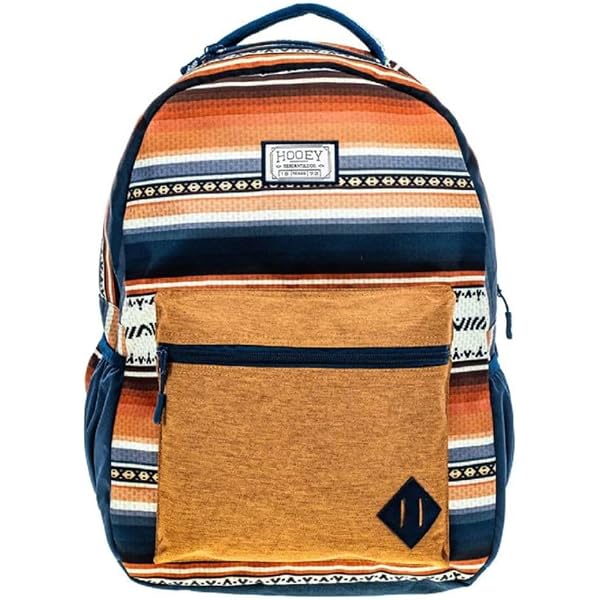 HOOEY ROCKSTAR 20L Rucksack – Mit Hutgurt, Regenschutz, Laptophülle & Seitentaschen, Für Schule & Outdoor