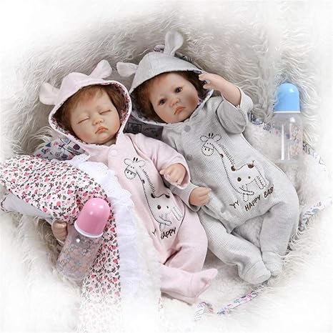 Yeslln Realiste Poupee Reborn Silicone Bebe Poupee Jumeaux De 40 Cm Avec Tetine Et Bouteille Amazon Fr Bebes Puericulture Yeslln Realiste Poupee Reborn Silicone Bebe Poupee Jumeaux De 40 Cm Avec Tetine Et Bouteille Amazon Fr Bebes Puericulture