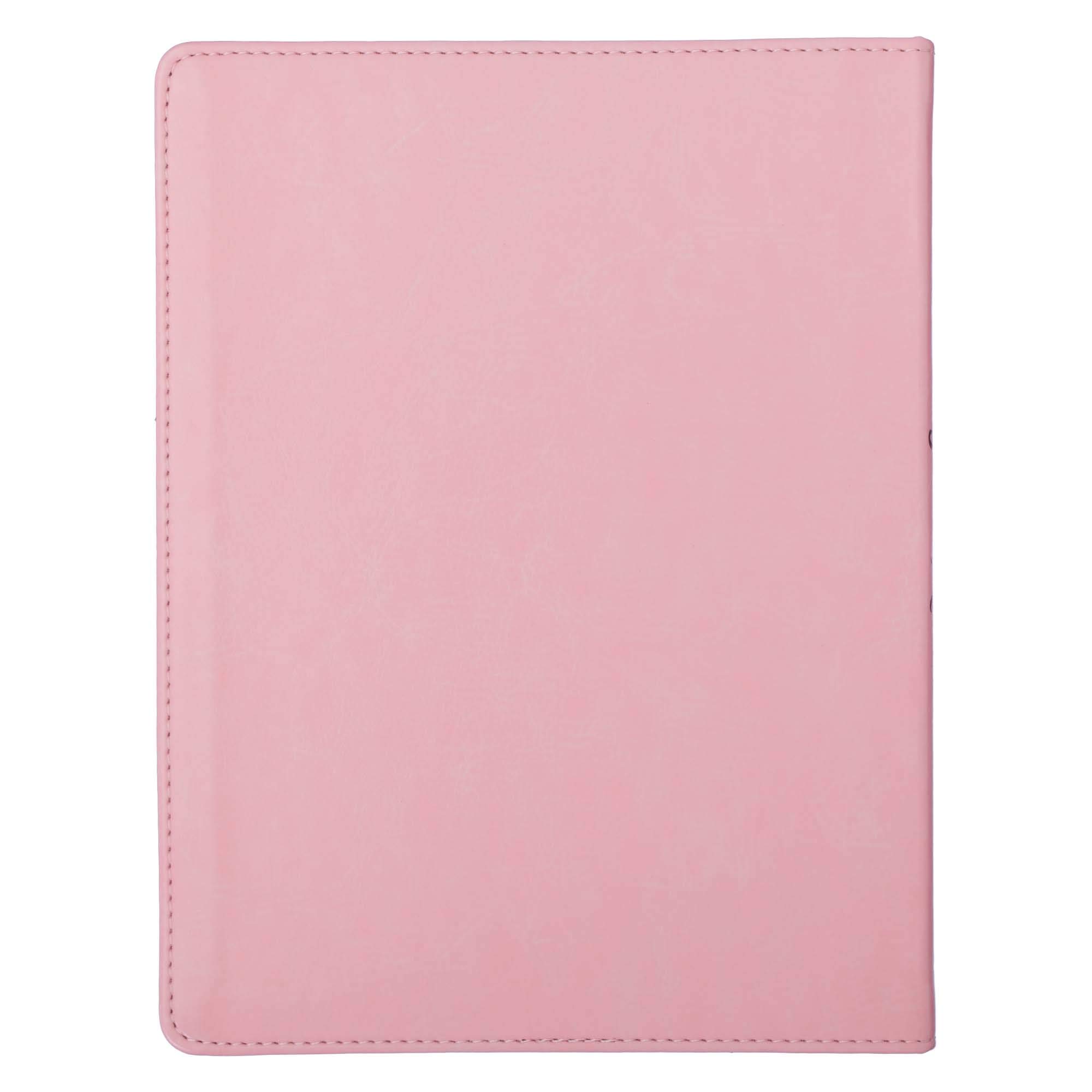 Find Rest Womens Devotional For Lasting Peace In A Busy Life - Pink Faux Leather Flexcover Gift Book Devotional w/Ribbon Marker