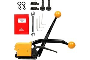 YaeTek Steel Strapping Tool A333 Manual Strapping Tool for Width 1/2Inch 5/8Inch 3/4Inch Steel Straps Banding Sealless Combination Tool