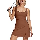 Wenlia Tennis Dress for Women with Built in Shorts Womens Athletic Dresses Active Workout Skort Dress with Pockets