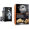 Bradley Smoker BS611 4-Rack Outdoor Electric Smoker, Natural Draft Smoker & Bisquettes for Grilling and BBQ, Mesquite Special Blend, 48 Pack