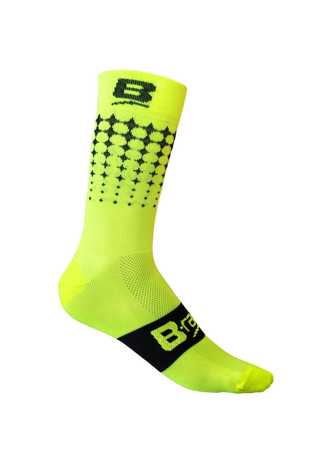 B-RACE SOFT AIR PLUS SOCKS YELLOW/BLACK 35-39 S