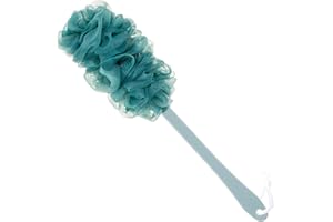 Arswin Back Scrubber for Shower, Loofah Long Handle Bath Body Brush, Soft Nylon Mesh Sponge On a Stick for Shower Men Women Kids Elderly, Exfoliating Scrub Cleaning Luffa for All Kinds of Skin(Blue)