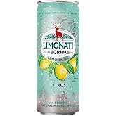 Limonati by Borjomi, Citrus Lemonade with Natural Fruit Juice and Borjomi Natural Mineral Water, 11.15 fl oz (12 Cans)