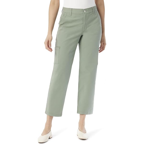 Gloria Vanderbilt Womens High Rise Tapered Trouser Pants, Matcha  display picture 1