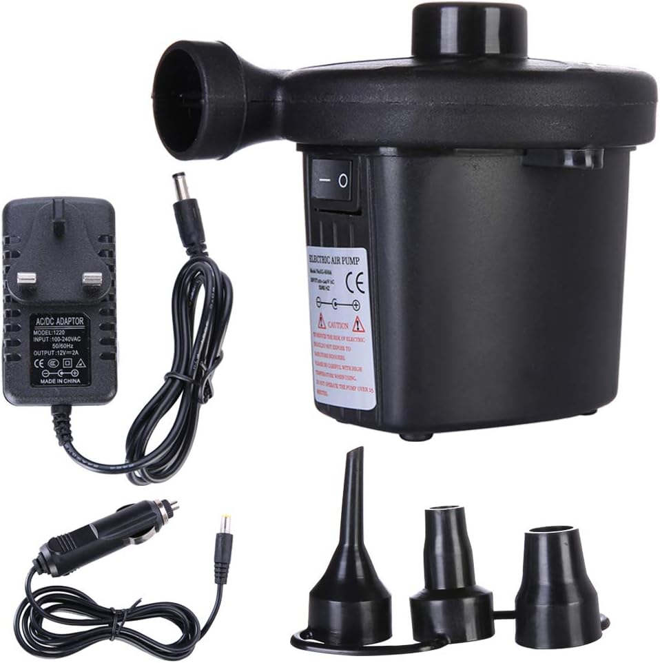 Limiwulw Electric Air Pump 220V AC UK Plug/12V DC QuickFill Automatic