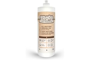 Troop Pet Products, Canadian Herring Oil, Natural Omega 3 Supplement for Improved Stamina, Immune System, Decreased Shedding,