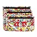 Bumkins TSA Approved Toiletry Bag, Travel Bag, Quart Zip Pouch, Clear Sided, PVC-Free, Vinyl-Free, Set of 3 – DC Comics Wonder Woman