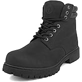 Jacata Men's Water Resistant Leather Work Boot Rubber Sole Construction Oil Resistant Utility Industrial Boots