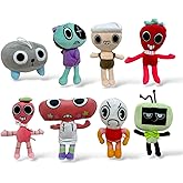 Lalaville Set of 8 Plush Toys – Soft, Colorful & Whimsical Stuffed Plushies for Kids, Collectors & Holiday Decor