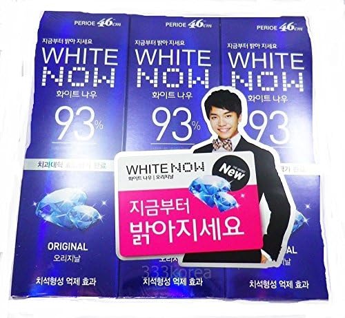 3 Pack White Now 93% Toothpaste Perioe 46cm Original 100g