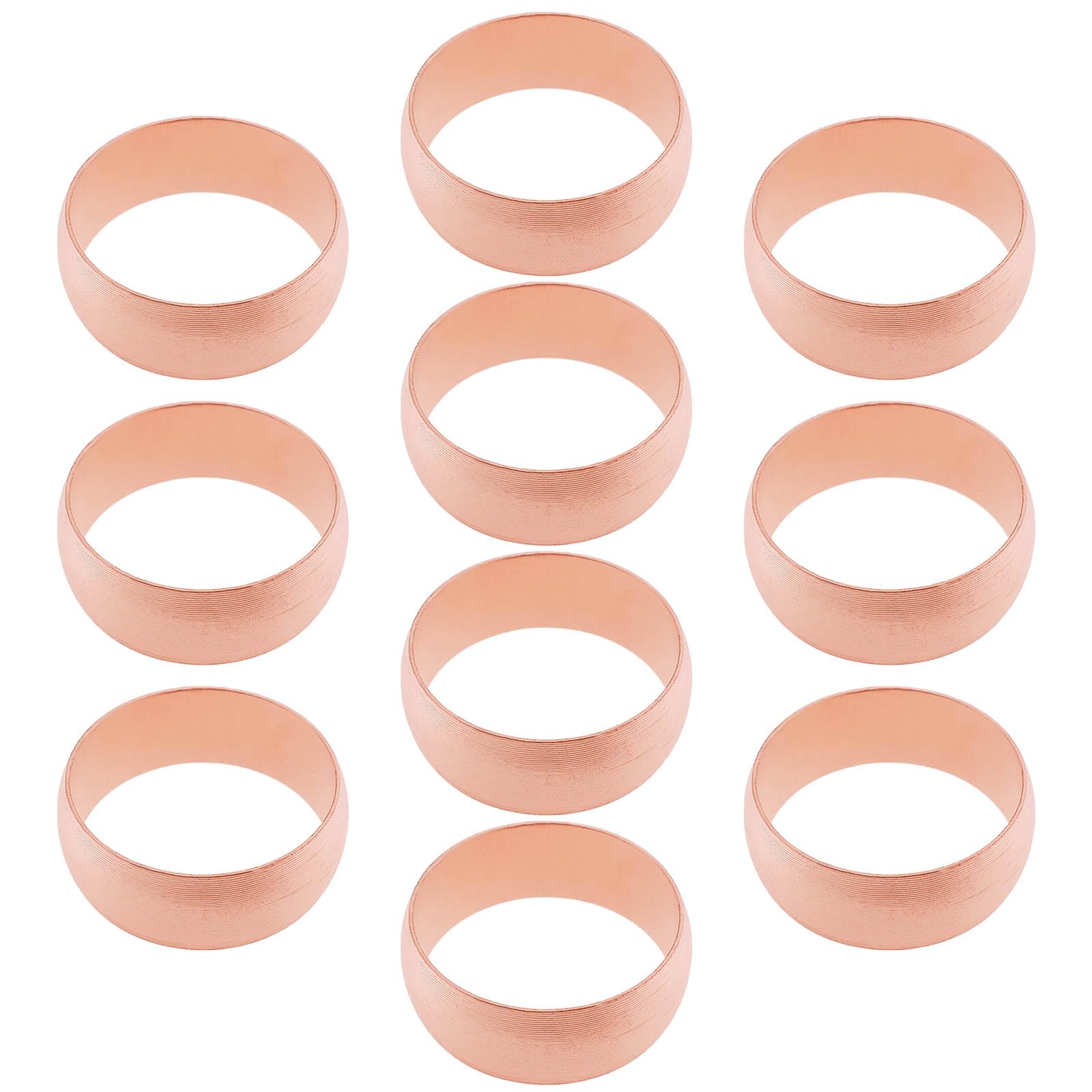 EMSea 10pcs 18mm Copper Compression Olives Compression Sleeves Ferrules Suitable Copper Ferrule Compression Fitting for 18mm Pipework