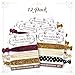 Classy Vintage Bachelorette Wedding Bridal Party Favors Bulk Kit-Set of 12 To Have And To Hold Hair Back Cards For Women | Gold Black Ivory Burgundy Rustic Hair Tie Band Bracelets | Bride & Her Tribe
