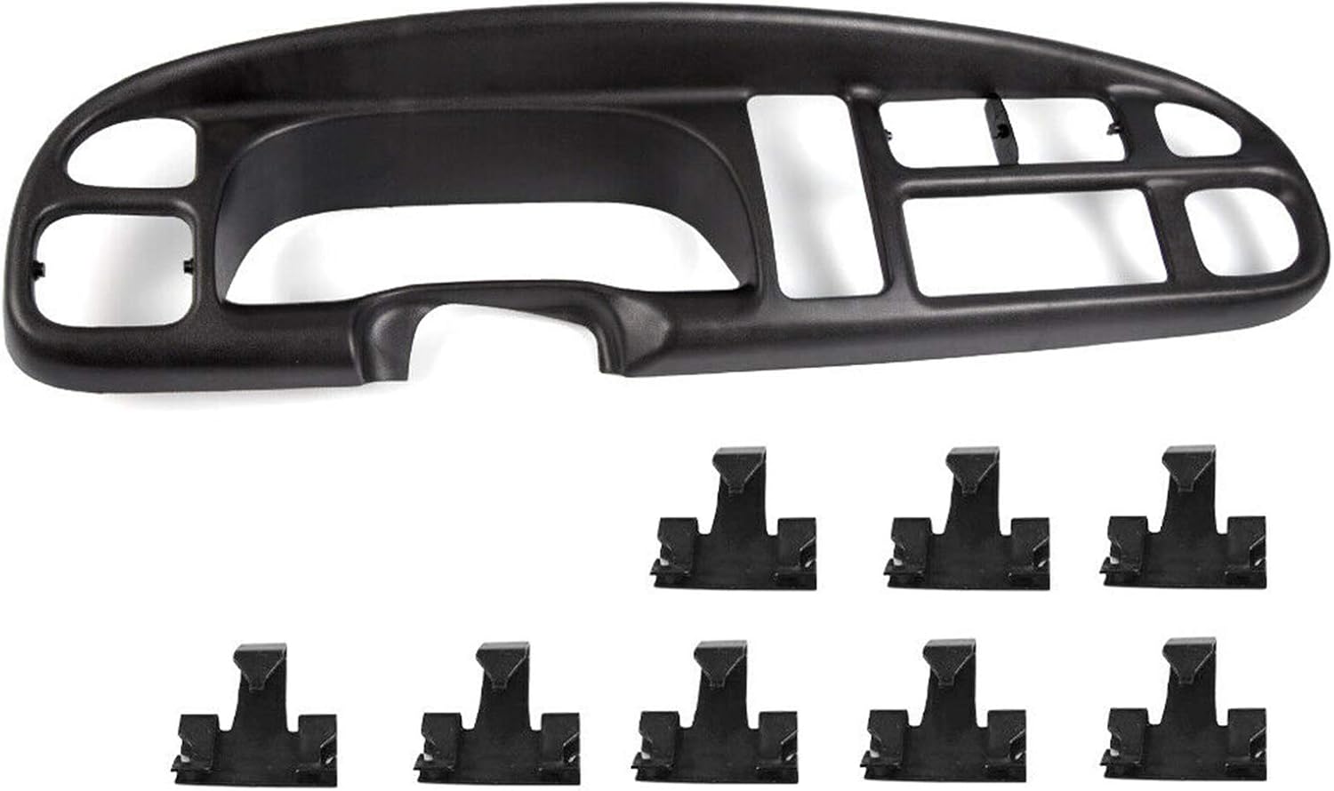 LucaSng Dash Instrument Cluster Bezel with w/Clips Replacement OEM 5GK51DX9AA Fits for 1998-2001 Dodge Ram 1500 2500 3500 Pickup Truck