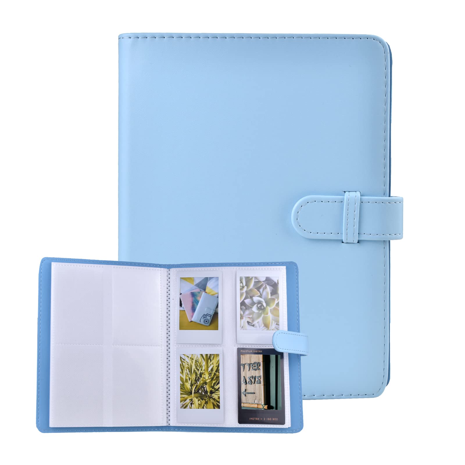MUZIRI KINOKOO 128 Pockets Photo Album for 3-inch Film Fuji Instax Mini EVO/Mini 12/11/9/8/7+/25/90 Camera Photo Digital Photography Photo Book Blue