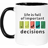 Lxenrra Gifts for Golfers Men, Gifts for Golfers, Life is Full of Important Decisions Golf Mug, Golf Cup for Dad, Father’s Day, Funny Christmas Gift, Uncle, or Friends, 11 Oz