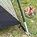 77tech 10' Golf Hitting Practice Net Chipping Net System Tri-Ball Driving Net with Metal Stakes and Target for Backyard