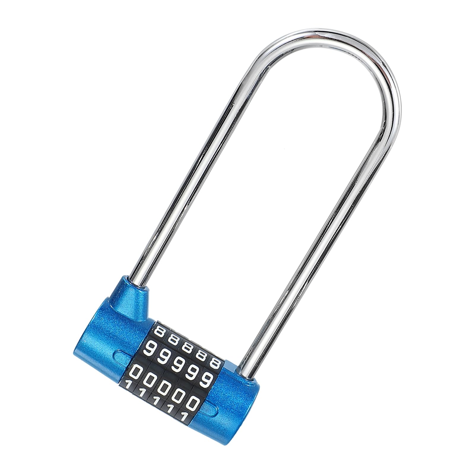 PATIKIL Combination Padlock, 5 Digit Gym Locker Lock Zinc Alloy Padlock Safety Padlock for Bike Gym Locker Employee Lockers Sports Locker Case Drawer - 1 Pack (Blue)