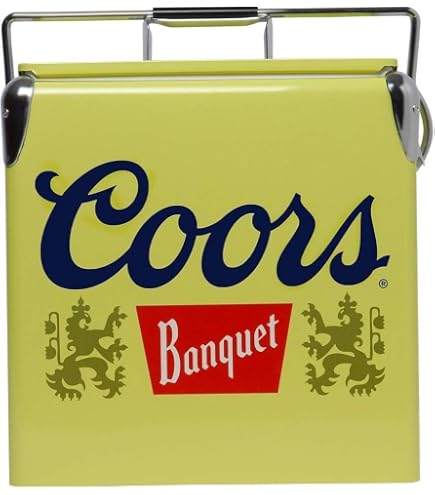 Amazon.com: Coors Banquet Retro Ice Chest Cooler - Portable Ice