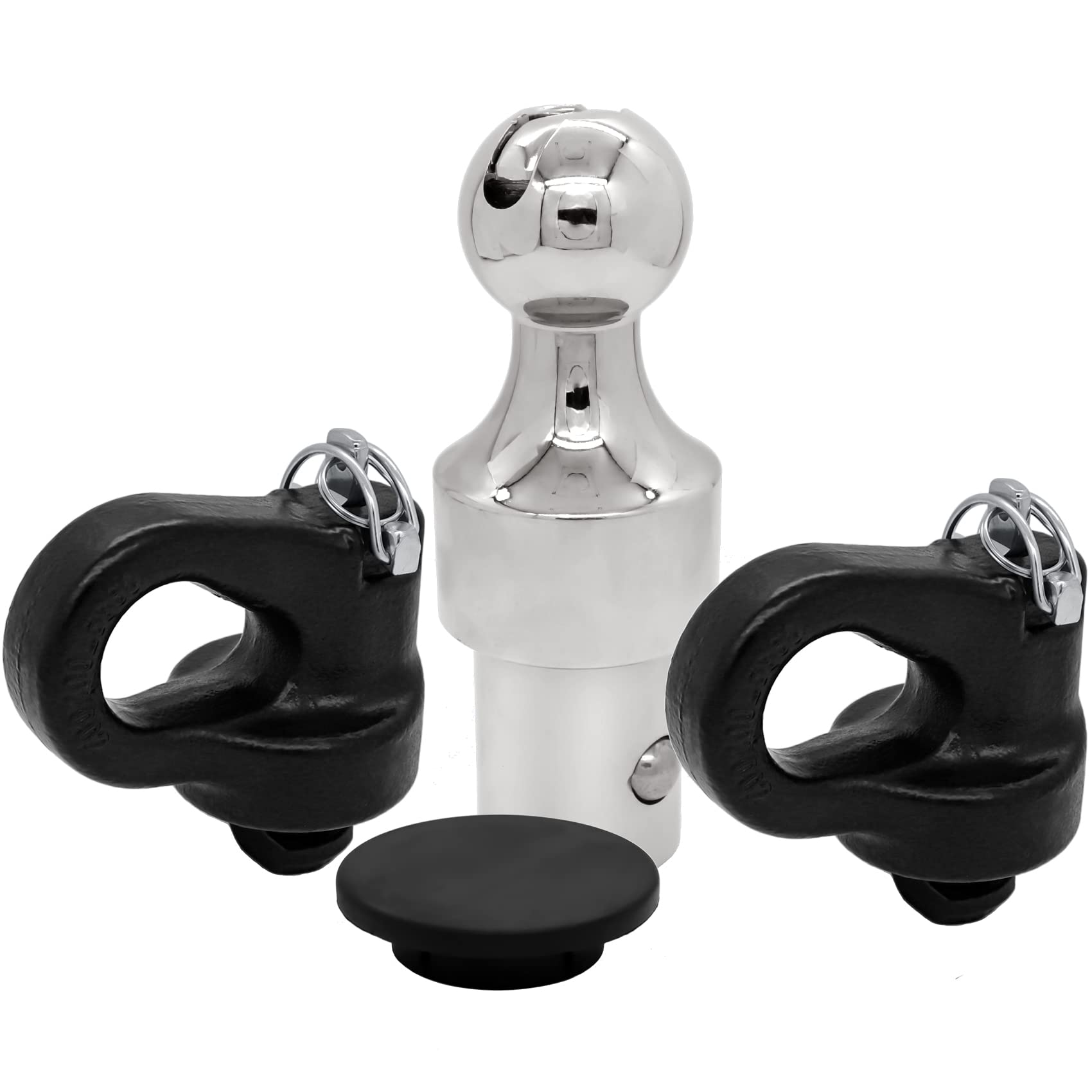 Photo 1 of 60692, Puck System Gooseneck Hitch Ball Kit, Compatible with 2013-2025 Ford F250 F350 F450, 2016-2025 Chevrolet Silverado, GMC Sierra & Nissan Titan XD, 30000 lbs GTW/ 7500 lbs VTW, 2-5/16 Inch Ball