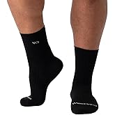 Wide Open Micro Crew Men's Merino Wool Socks - Everyday Wide Socks for Wide Feet