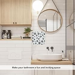 Pznen Paw Print 2-Gang Wall Plate Dual Switch