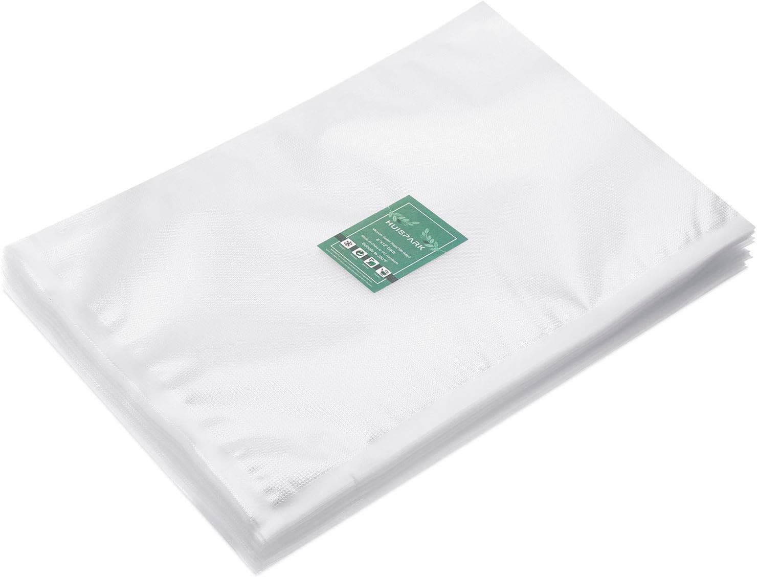 8x12 Inch Vacuum Sealer Bags,Pre-Cut Design Bags for Vacuum Sealer Heat Seal Bag Boilsafe Freezable Resizable (100PCS)