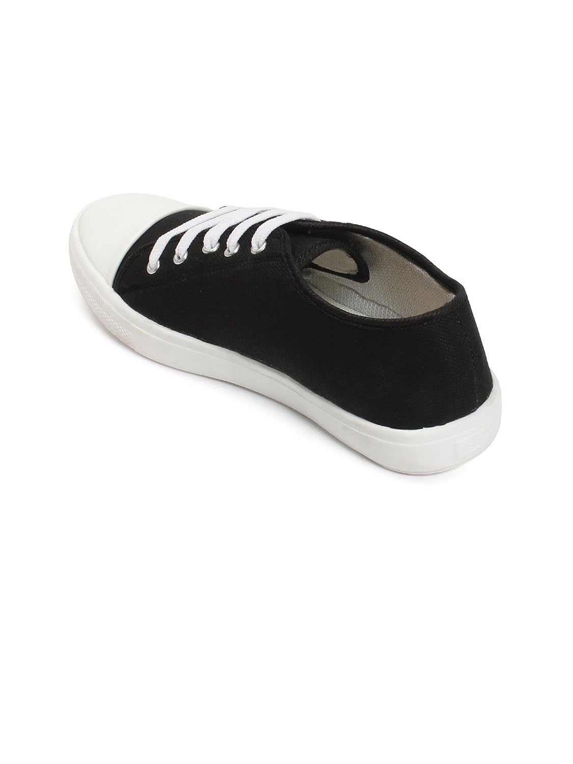 meriggiare women black canvas sneakers