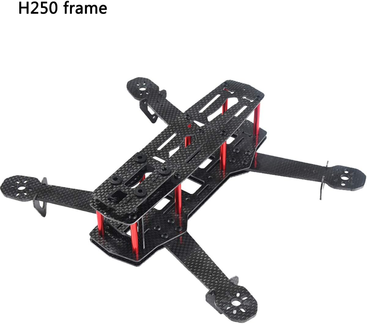 Crazepony Martian II RX255 FPV Racing Drone Carbon Fiber Quadcopter Frame Like QAV250 etc (4MM) (H250)