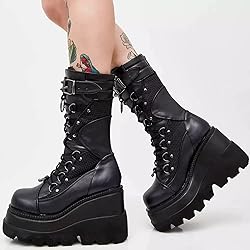 ZKXYFFS Platform Ankle Boots for Women Chunky High