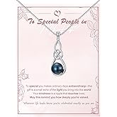 KANNSOAR Tahitian Black Pearl AAAA 18K White Gold Plated Sterling Silver Trendy Pendant Necklace for Women Wife Mom Girlfriend Her Jewelry Gift for Anniversary Birthday
