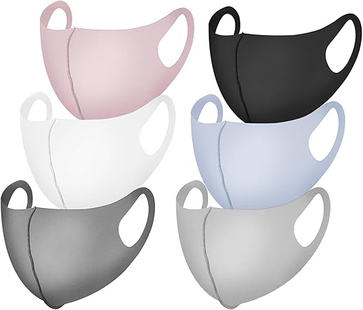 Amazon マスク 夏用 子供用マスク 冷感マスク 6枚セット 洗えるマスク Uvカット 小さめマスク 布マスク 男女兼用 Naturali ホワイト Naturali 布マスク