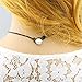 Aphaca Pearl Leather Choker Necklace for Women Handmade Simple Tiny Dainty Pearl Pendant Girl Choker Jewelry Gift (Pearl Set 14'')