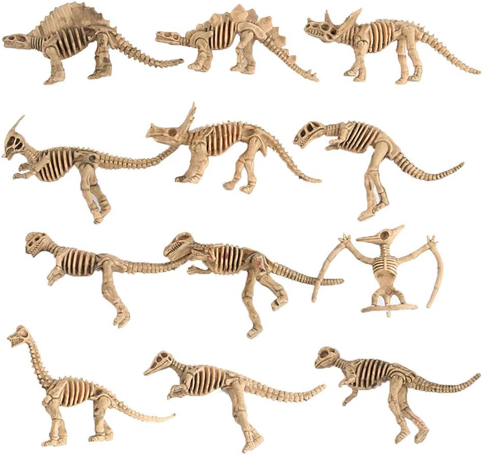 Gemini_mall® Assorted Dinosaur Fossil Skeleton Figures Kids Toys