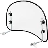 Minho Universal Motorcycle Windshield in PC Material, Upgraded 3mm Thickness, 15.7" &times; 7.87" Scooter Electric Bike Windscreen, Transparent Color