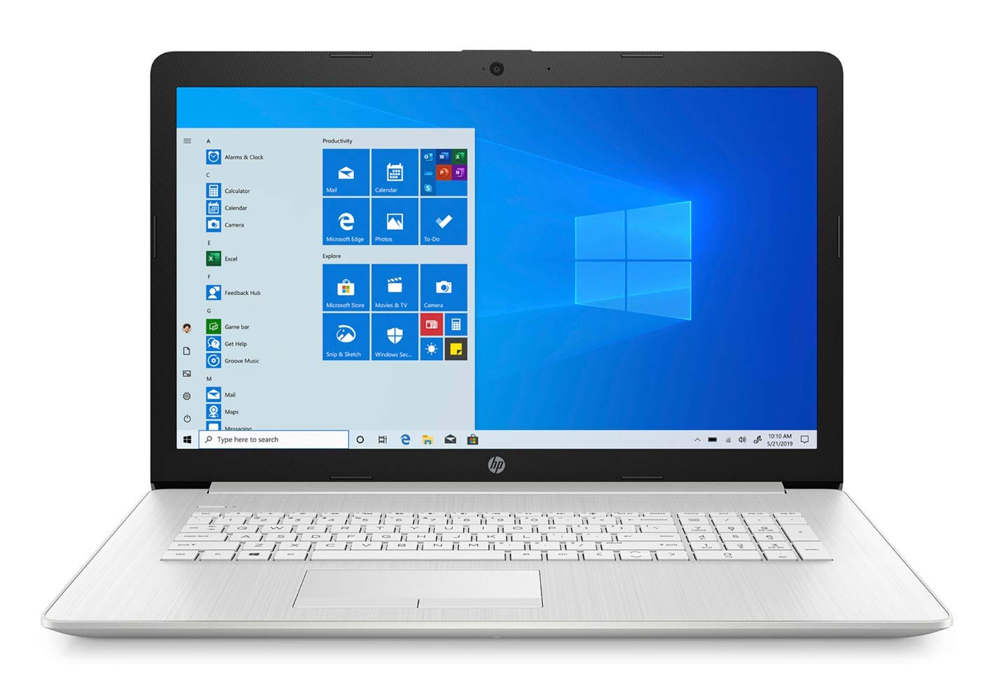 2020 Nuevo portátil HP 17-by3063st de 17,3 HD+, Intel i3-1005G1, 8 GB de memoria, 128 GB SSD + disco duro de 1 TB, Windows 10, plateado