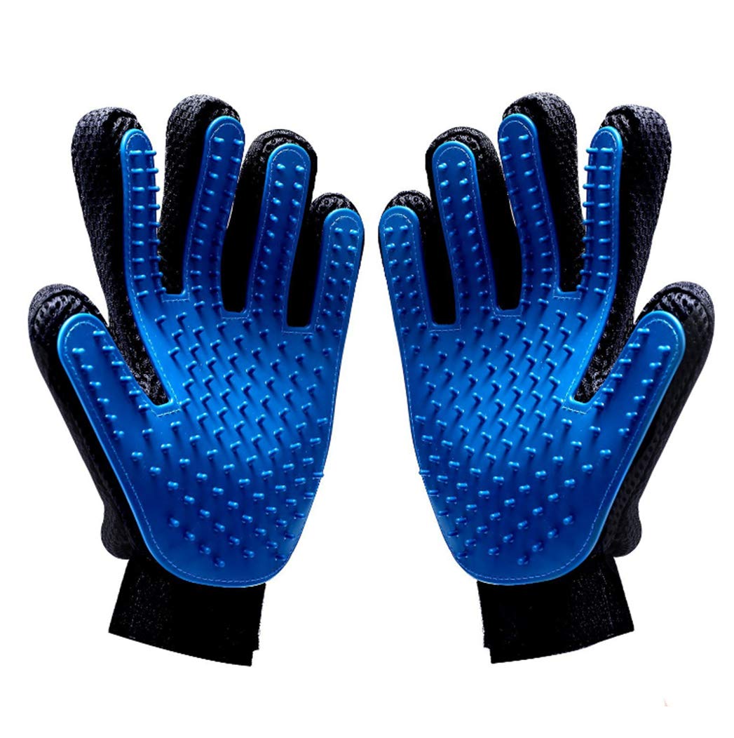 Tarye 1 Pair Pet Grooming Glove Brush, Dog Cat Shedding Comb Hair Remover Brush Glove Grooming Tool Clean Massage Tool Bathing Brush for Shedding Long Short Or Curly Hair