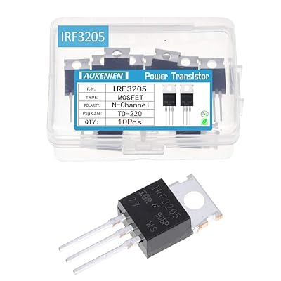 AUKENIEN 10Pcs IRF3205 IR MOSFET N-Channel 55V/110A TO-220 Power MOSFET Transistor