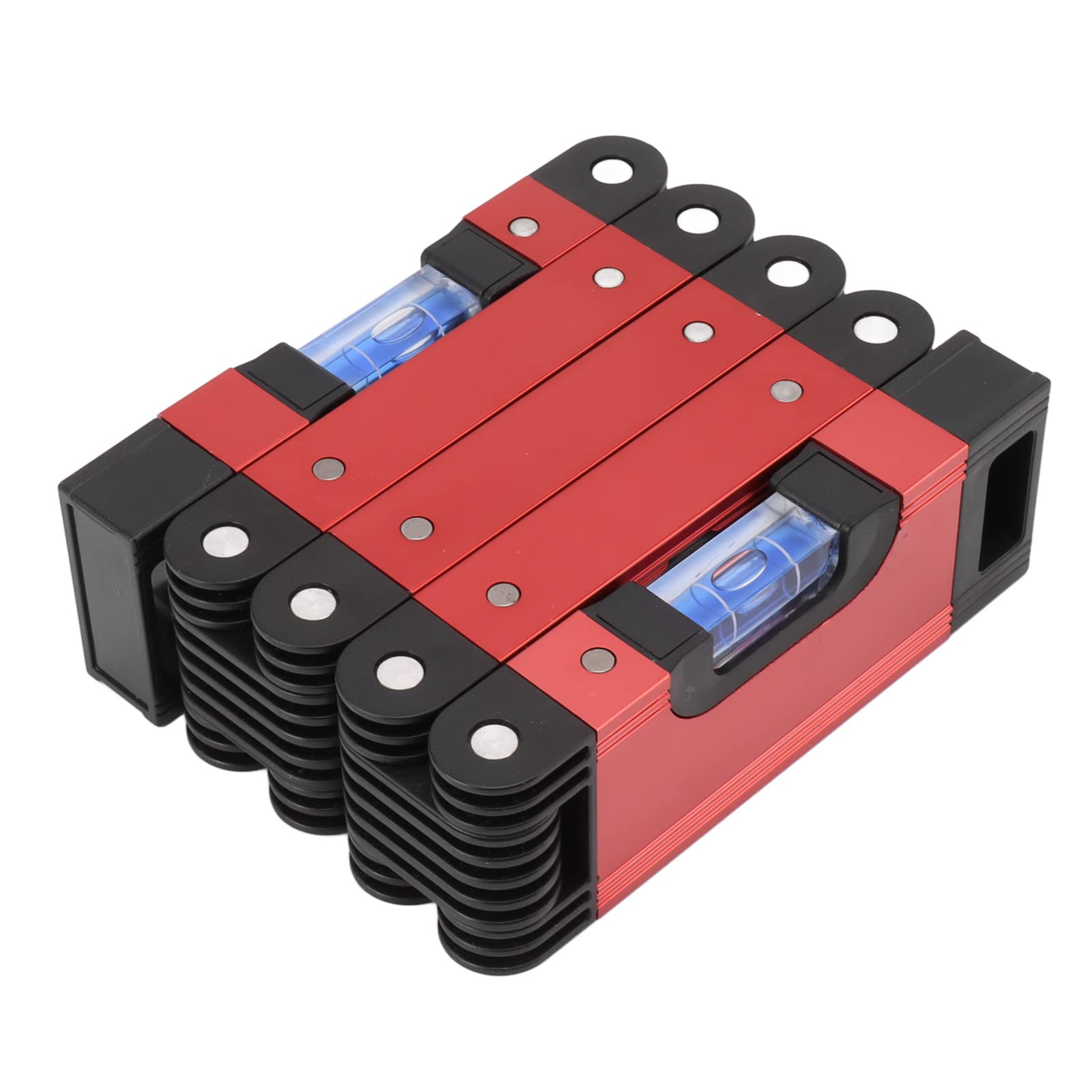 Foldable Level Measuring Tool 28in Multi Angle Woodworking Accurate Magnetic 4 Level Bubbles for Corners Stairs Carpenters