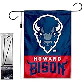 Howard Bison Garden Banner Flag with Flag Pole Stand Set