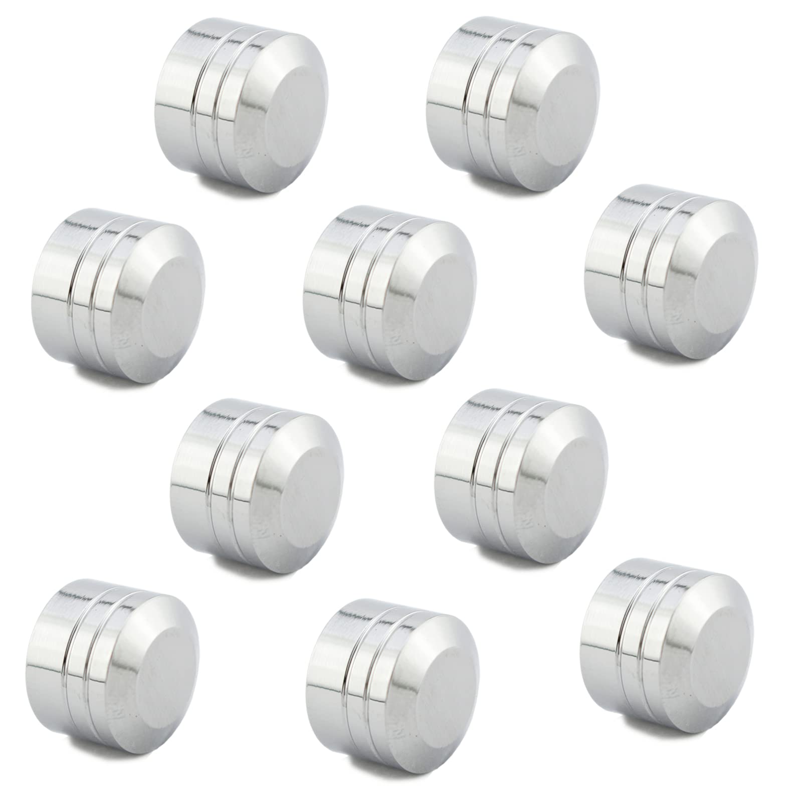 Photo 1 of 10 Pcs Motorcycle Bolt Covers Chrome Bolt Head Caps Kit Fit for Harley Touring Road King Street Glide Road Glide Sportster 883 Dyna Fat Bob Softail Fat Boy Breakout (11mm-14.6mm)