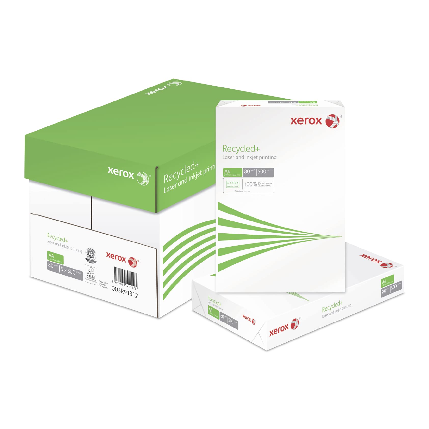 Xerox 003R91912 Recycled + 80 g/m² A4 Cardboard 5 x 500 Sheets Recycled