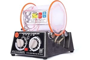 YIEPET Jewelry Polisher Tumbler 3kg 6.6 Lbs Capacity Surface Polisher 45W Mini jewelry tumbler machine