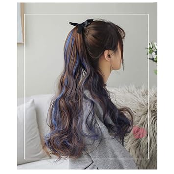 Amazon Com Qinruikuangshan Pony Tail Female Wig Long Curly Hair