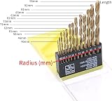 Swpeet Powerful Hand Drill 1/4 Inch with 13Pcs Drill Bit Set Red Silver view 2
