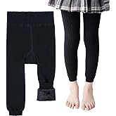 Toddler Girls Fleece Lined Leggings Baby Kids Cotton Winter Warm Thick Velvet Knit Tights Thermal Pant Trouser 1-6Years