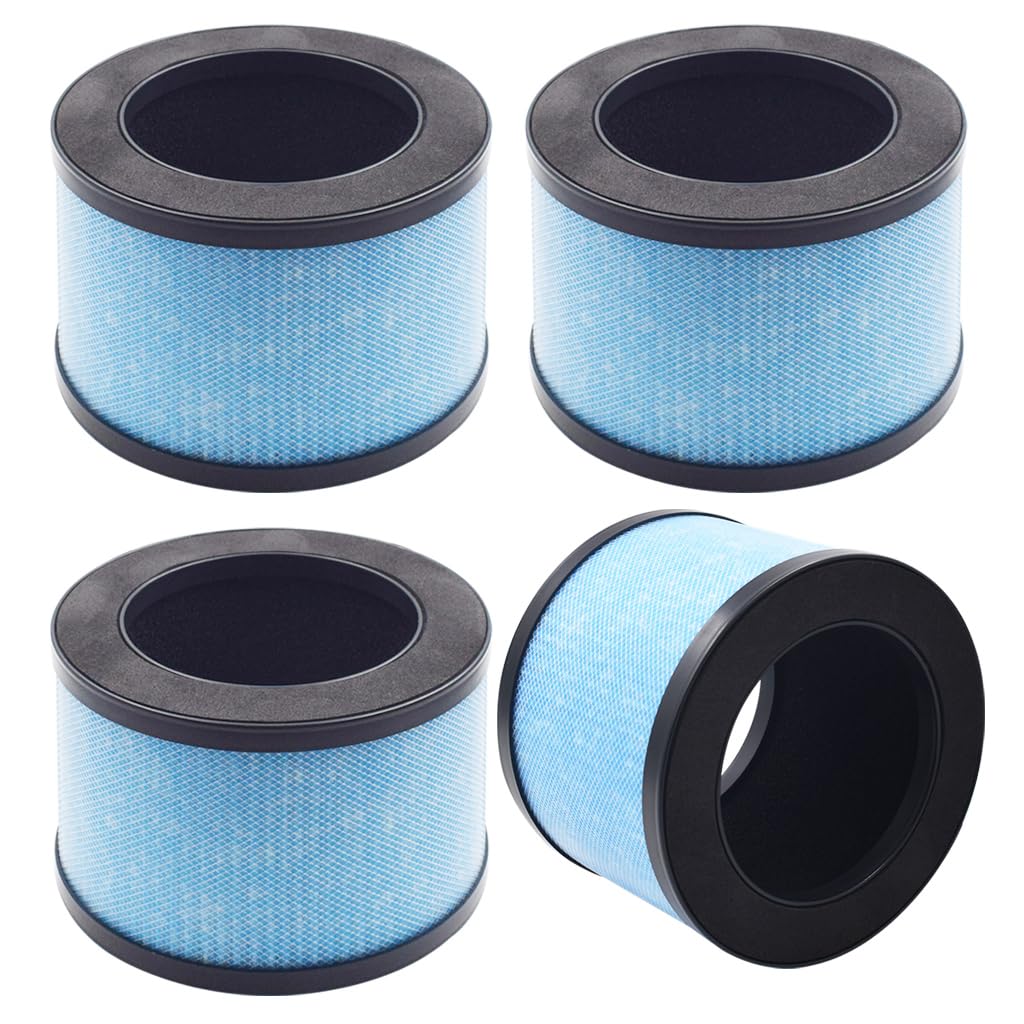 Fre.Filter - JH01LX-EU Air Purifier Replacement Filter Compatible with CONOPU JH01 AROEVE MK01 MK06 ToLife TZ-K1: True H13 HEPA and Activated Carbon: Efficient 3-layers Filtration - 4 PACK