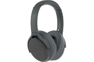 ONANOFF Made for Amazon, Active Noise Cancelling Bluetooth Headphones with Built-in Microphone | Grey